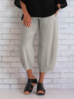 Short and loose culotte pants in linen – Summer clothing for women