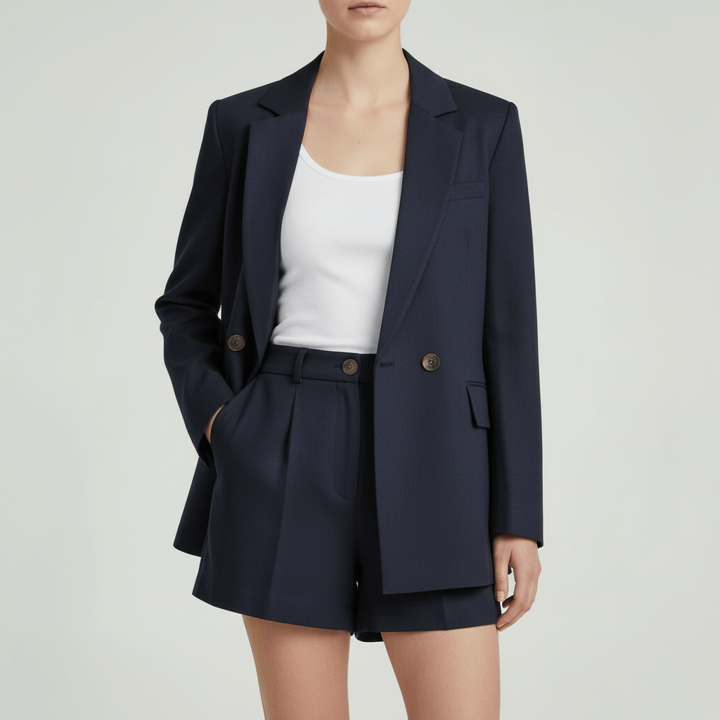Yvonne | Airy summer set with blazer and shorts
