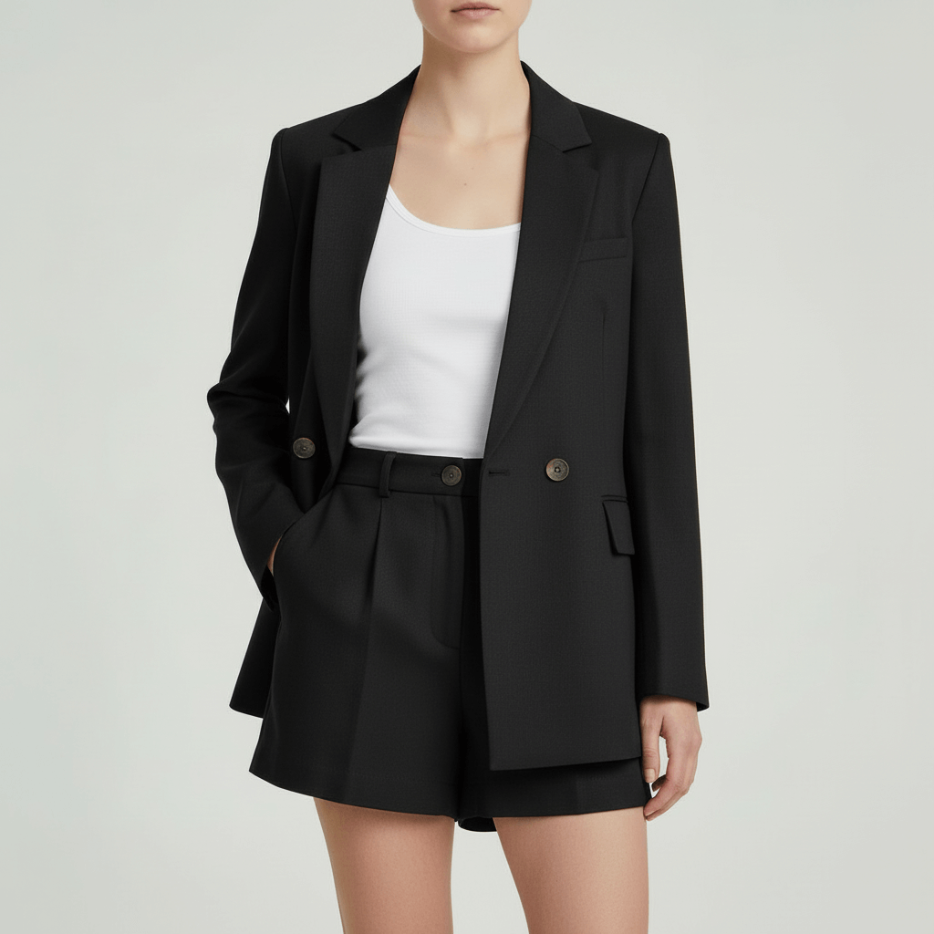 Yvonne | Airy summer set with blazer and shorts