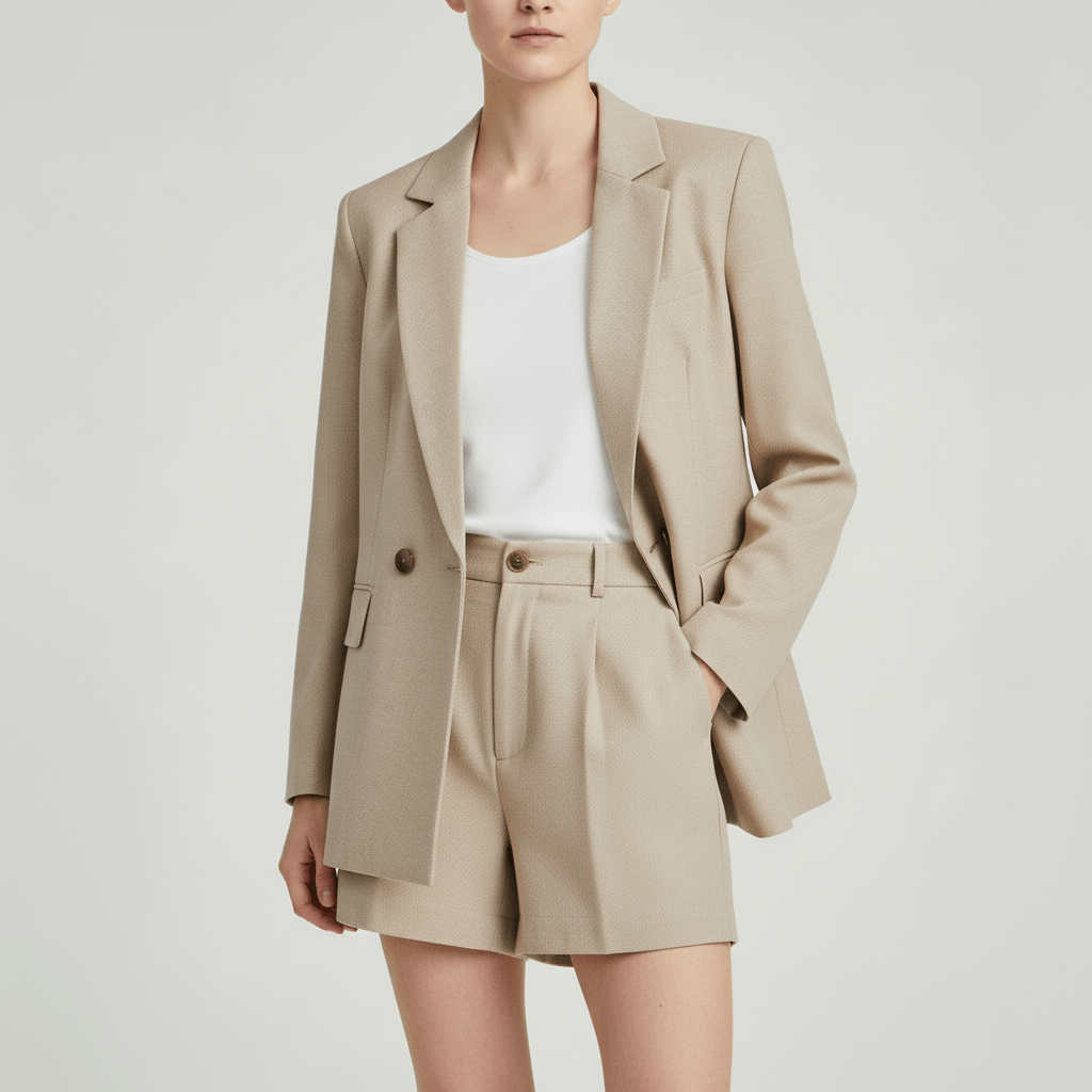 Yvonne | Airy summer set with blazer and shorts