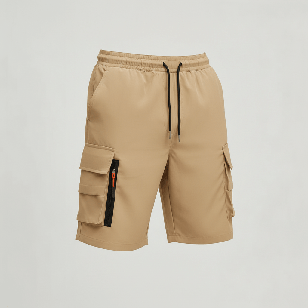 Yvonne | Breathable cargo shorts with loose cut and zippered pockets