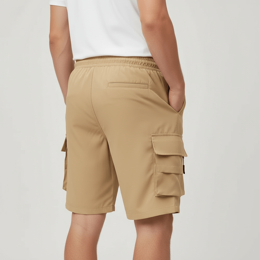 Yvonne | Breathable cargo shorts with loose cut and zippered pockets