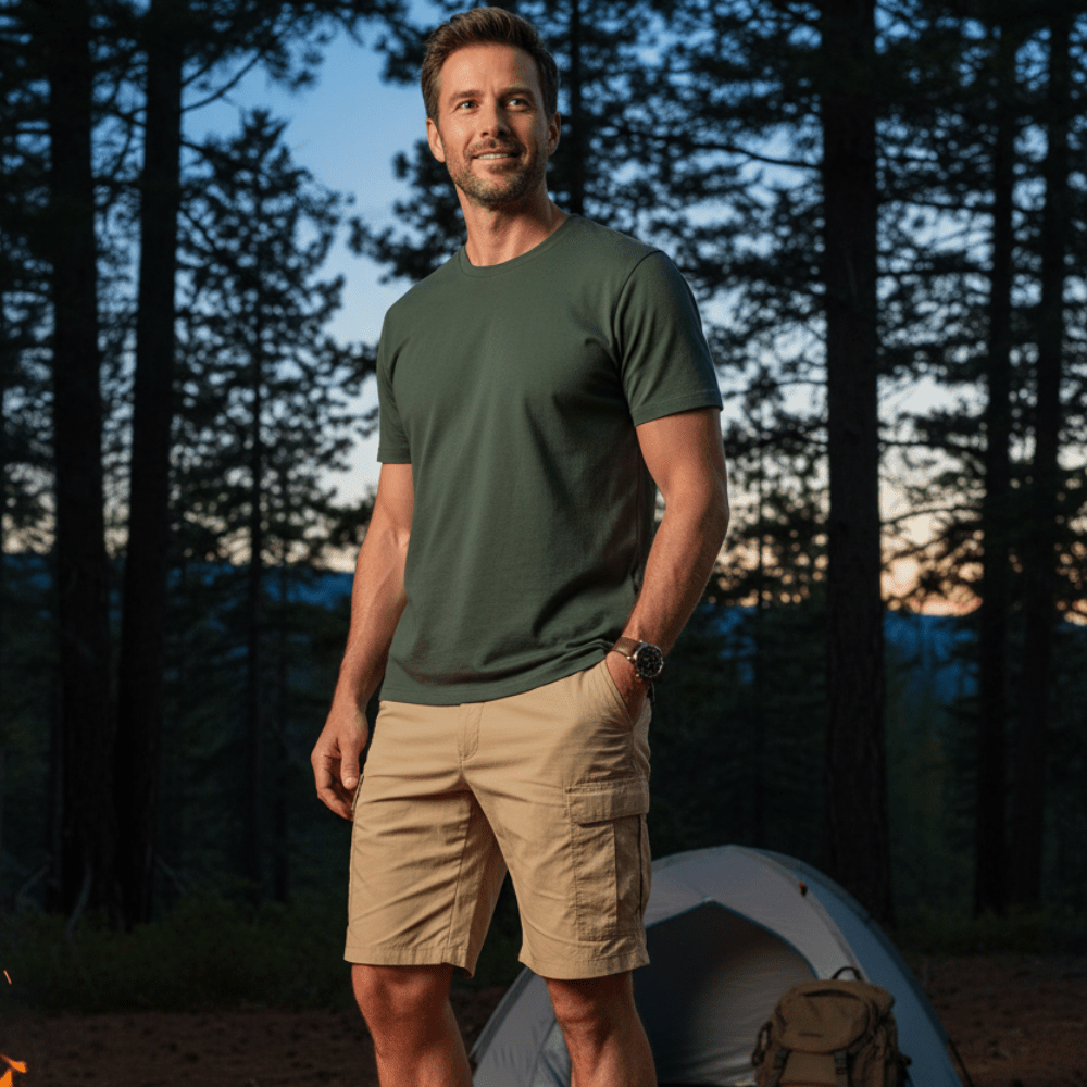 Yvonne | Breathable cargo shorts with relaxed fit and six pockets