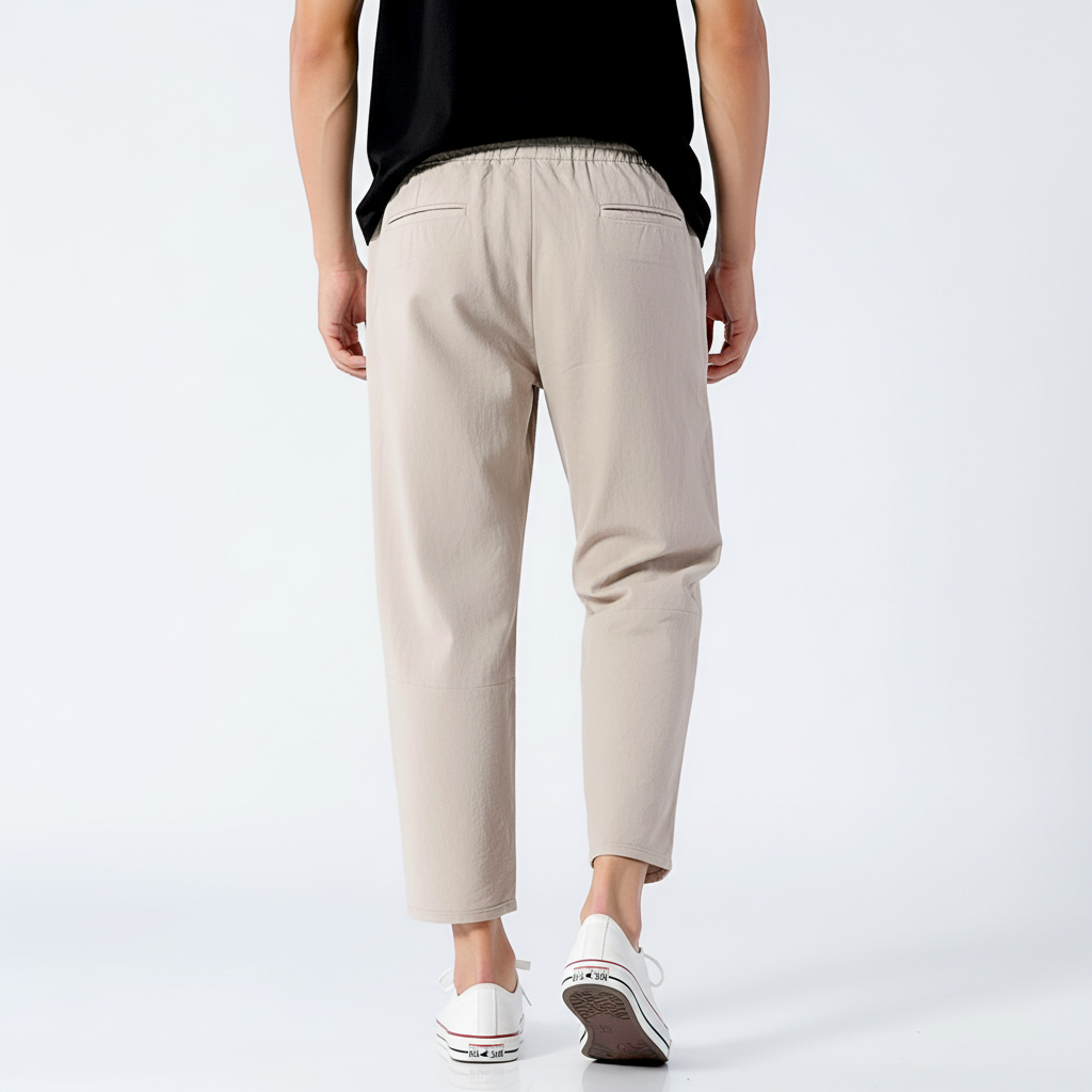 Yvonne | Breathable cotton and linen blend trousers