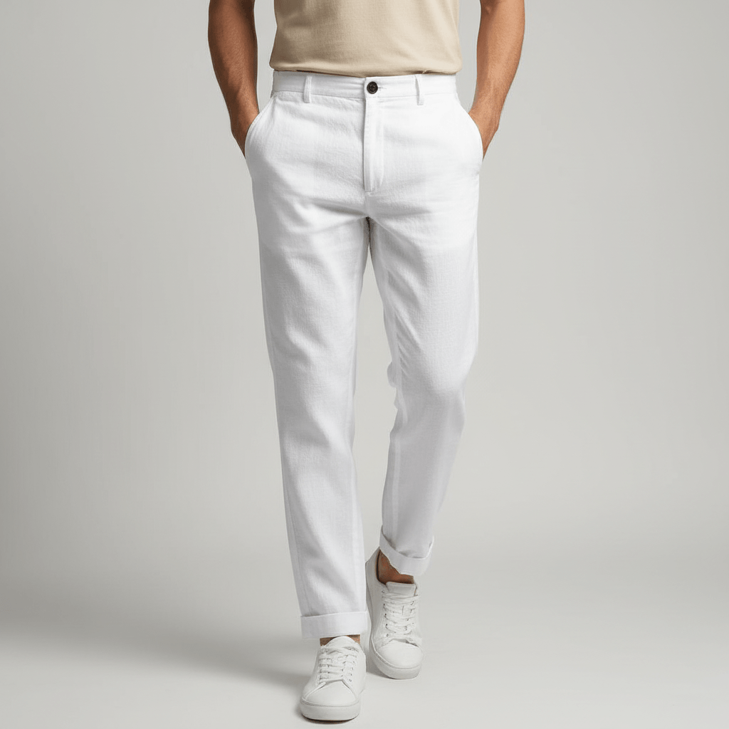 Yvonne | Breathable linen trousers with pockets