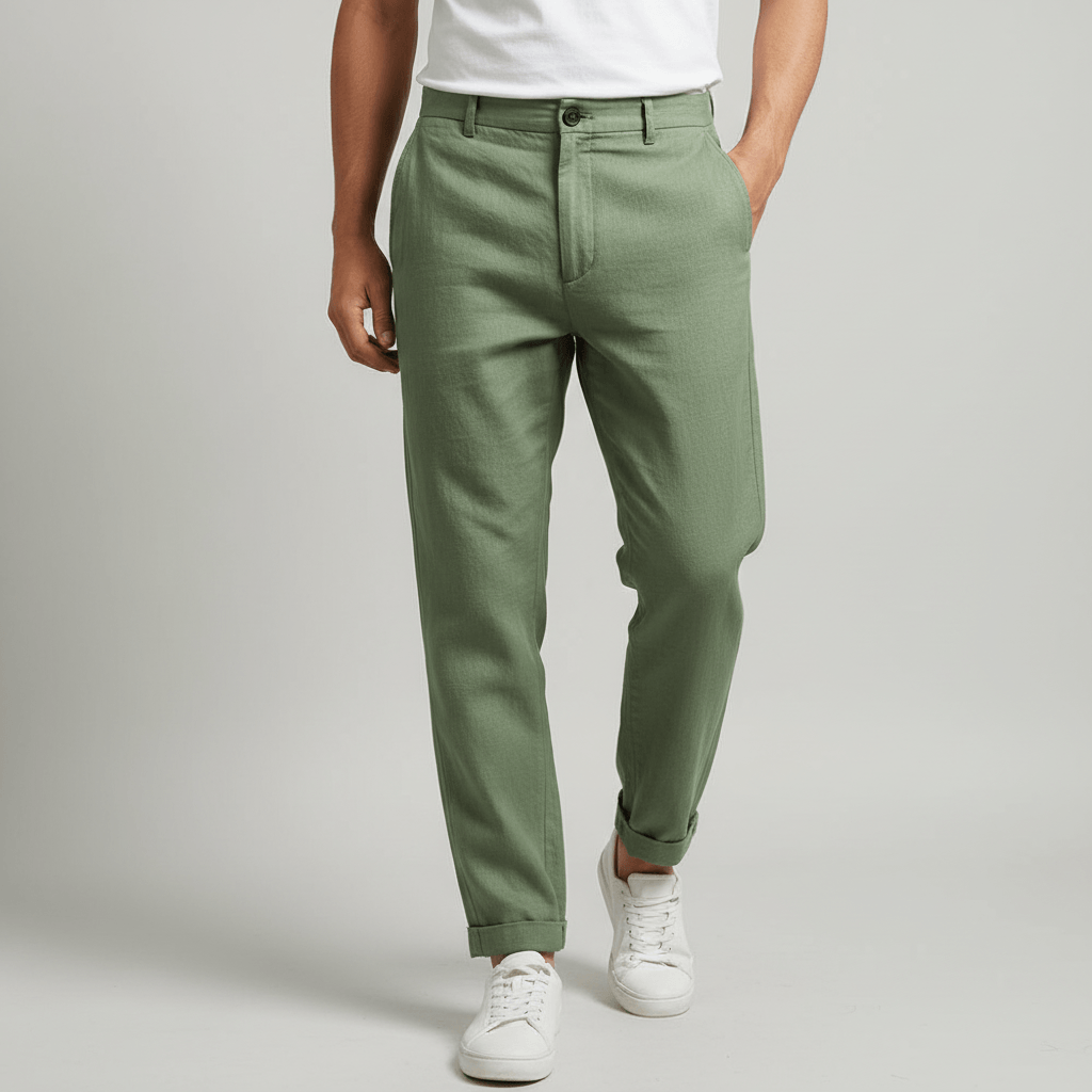 Yvonne | Breathable linen trousers with pockets