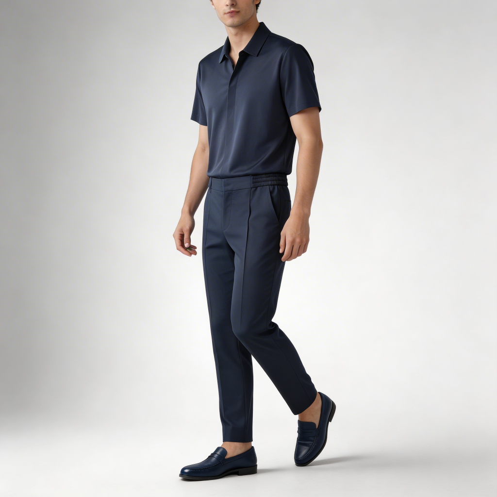 Yvonne | Breathable polo and pants two-piece set