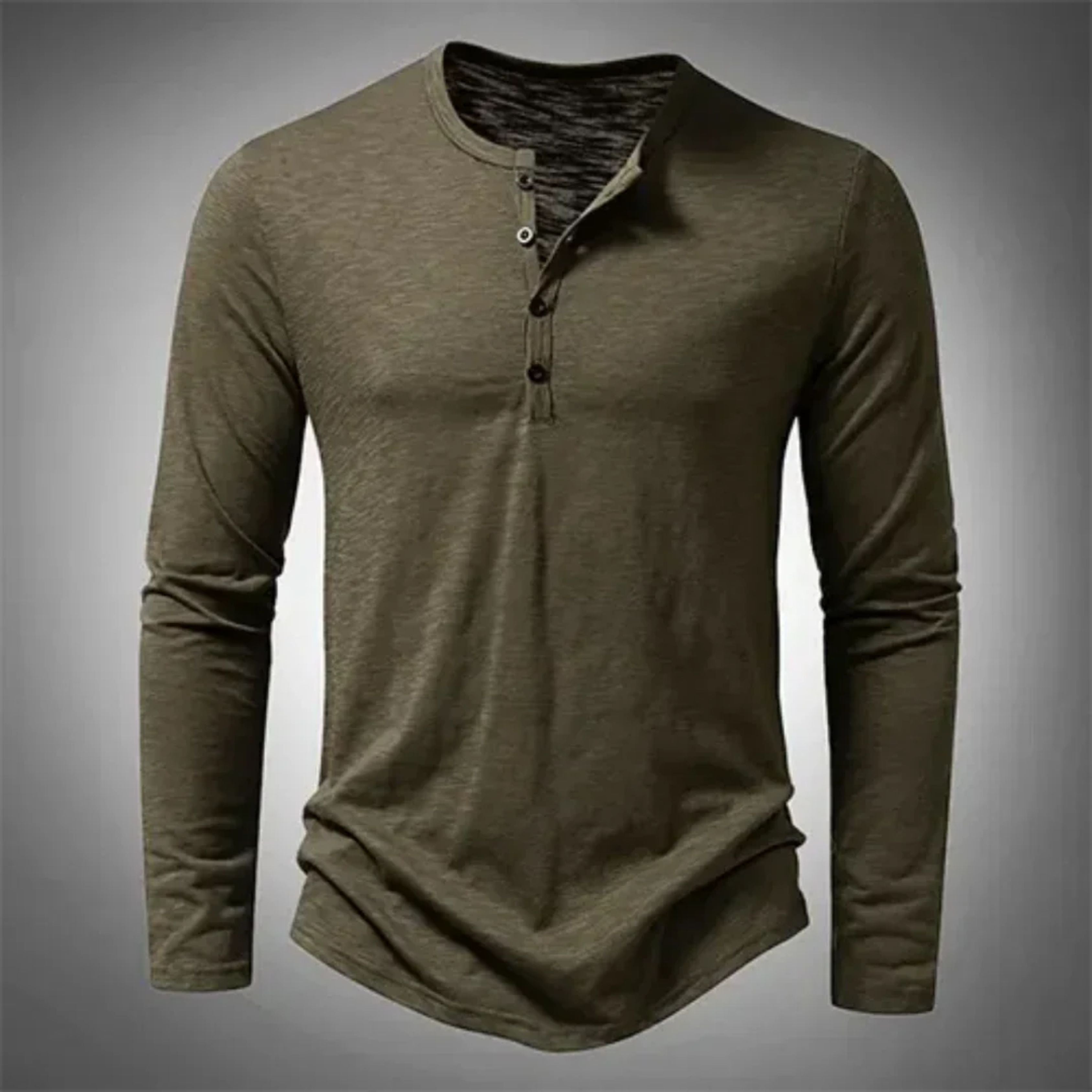 Yvonne | Classic Henley long sleeve shirt