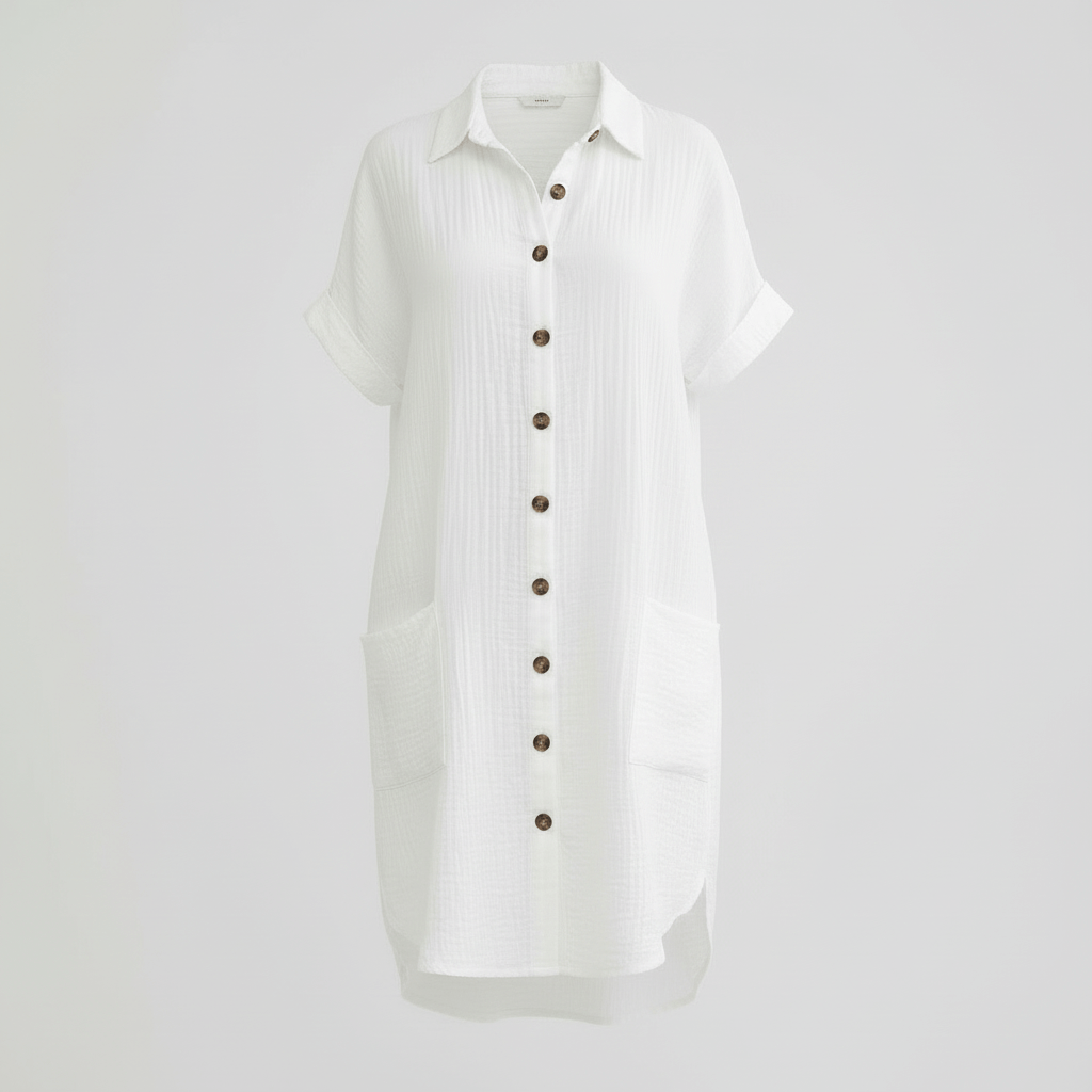 Yvonne | Comfortable sundress with pockets and collar