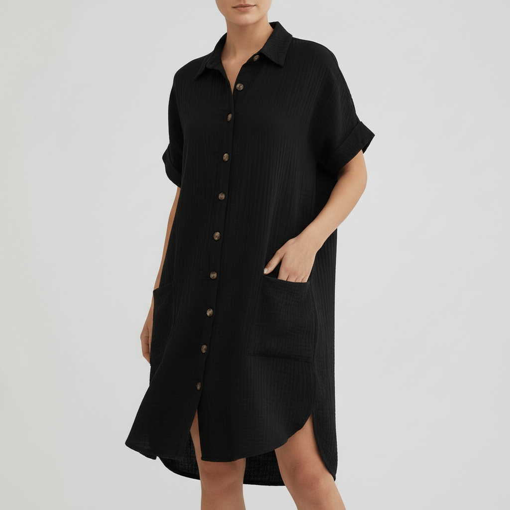 Yvonne | Comfortable sundress with pockets and collar