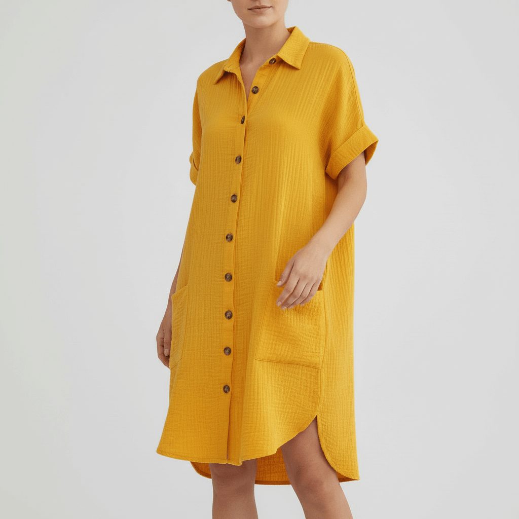 Yvonne | Comfortable sundress with pockets and collar