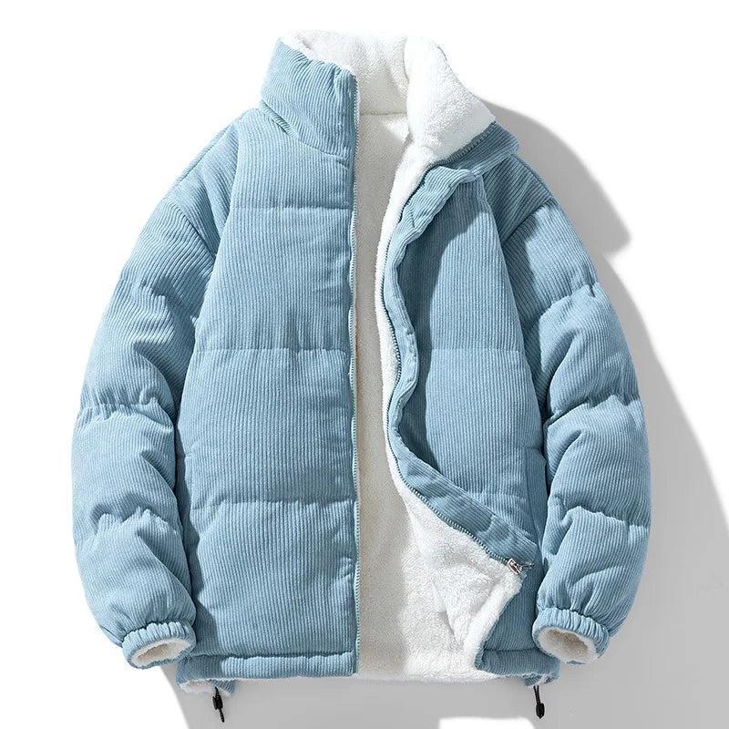 Yvonne | Corduroy puffer jacket with plush lining