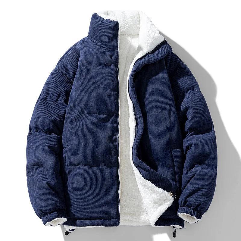 Yvonne | Corduroy puffer jacket with plush lining