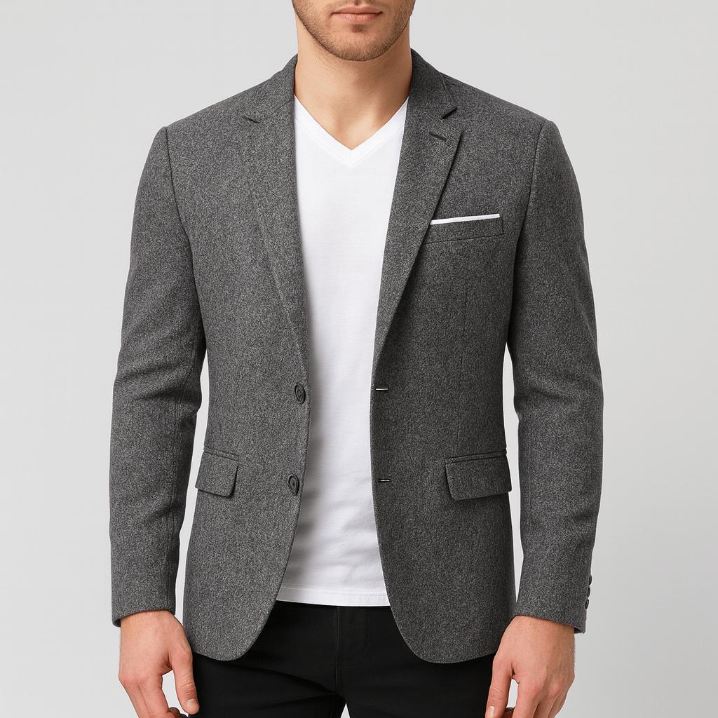 Yvonne | Cotton blend slim fit blazer