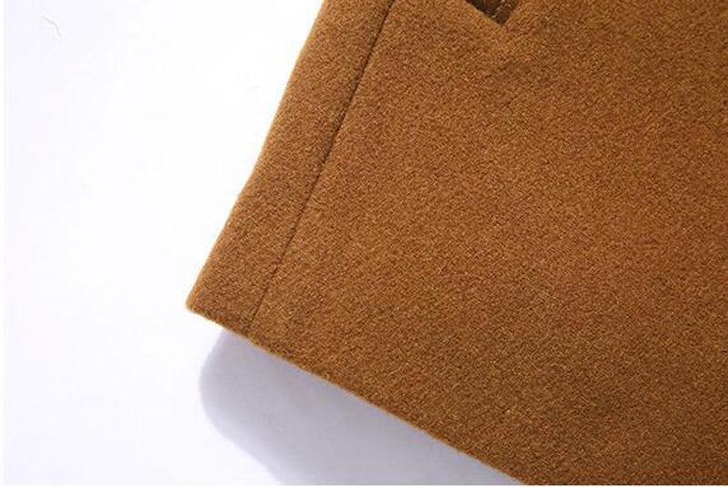 Yvonne | Detachable scarf woolen coat with tailored fit