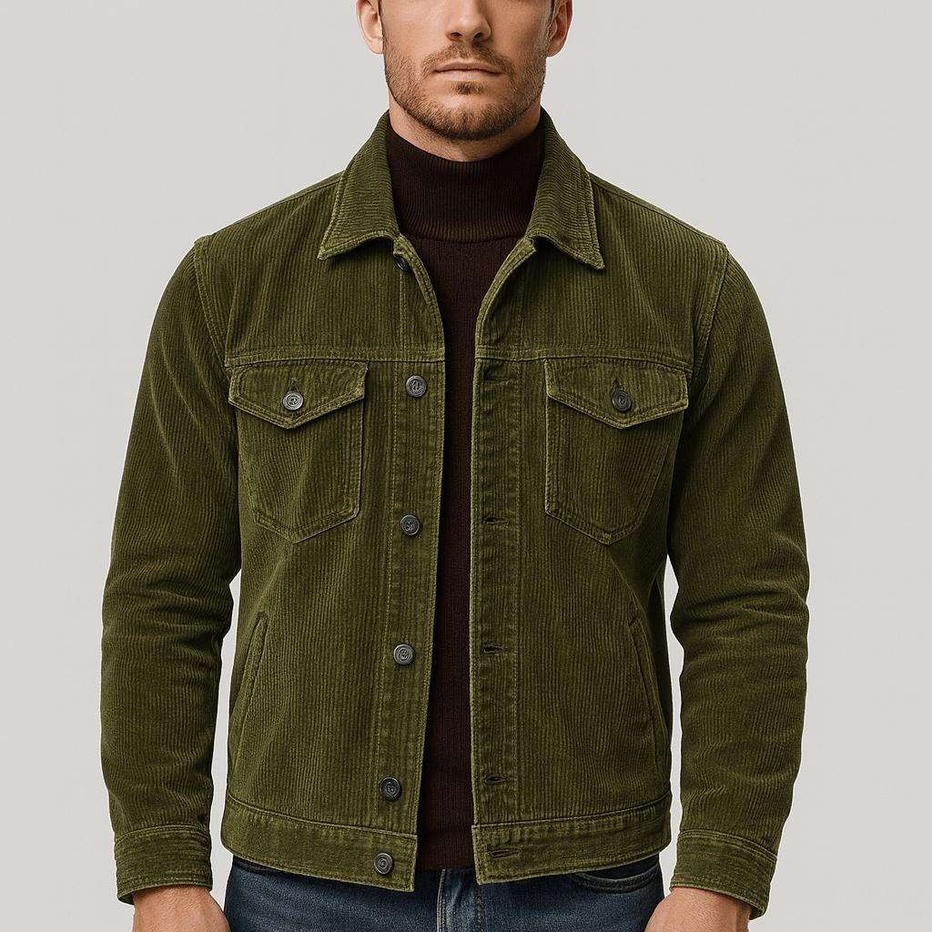 Yvonne | Durable corduroy denim work jacket