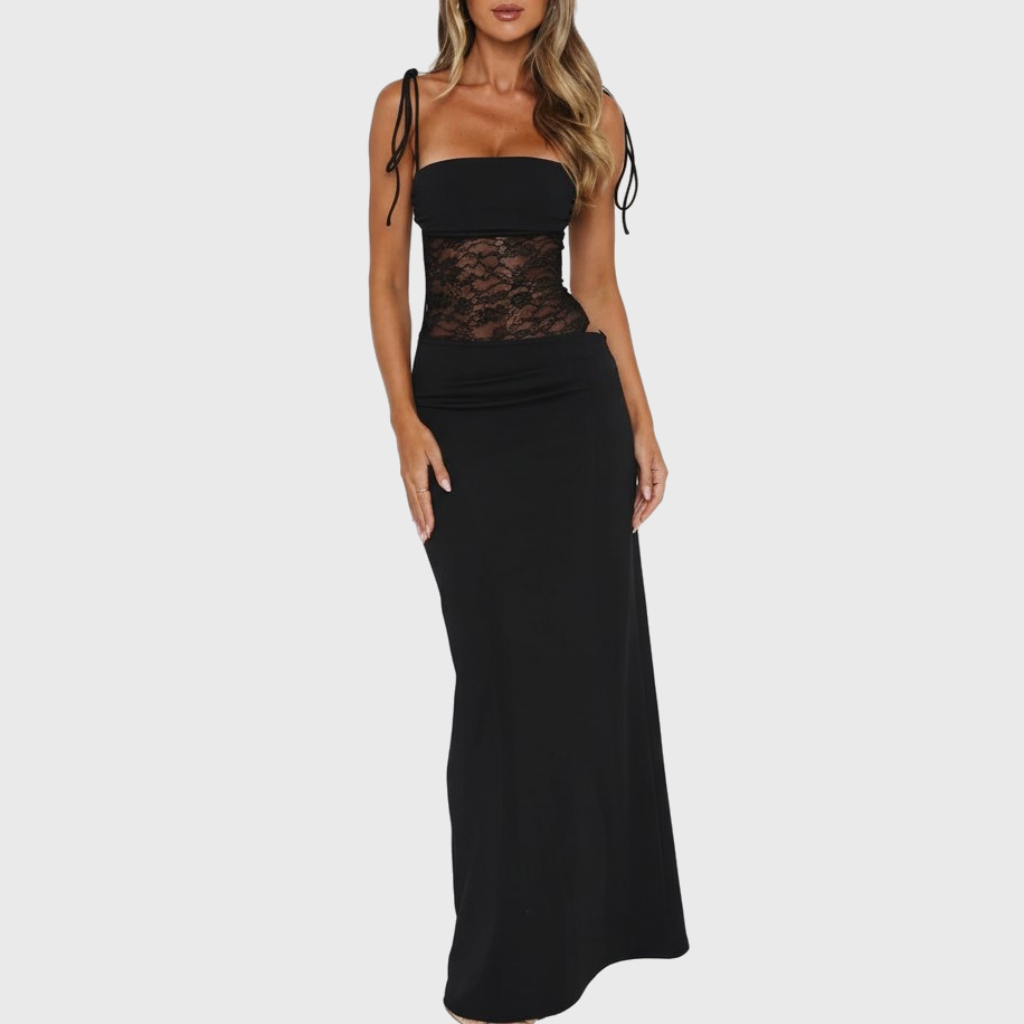 Yvonne | Elegant maxi dress with lace detail