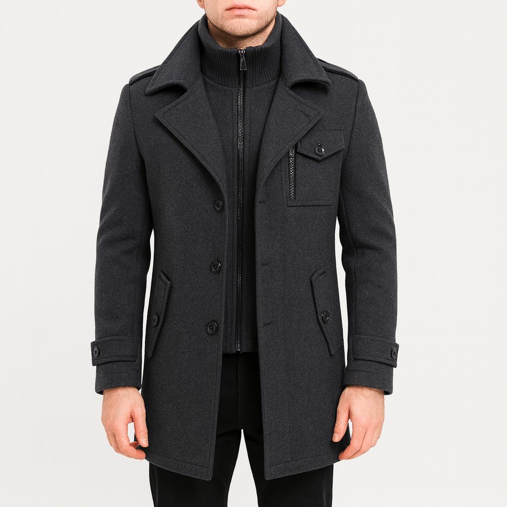 Yvonne | Lightweight airy winter woolen coat