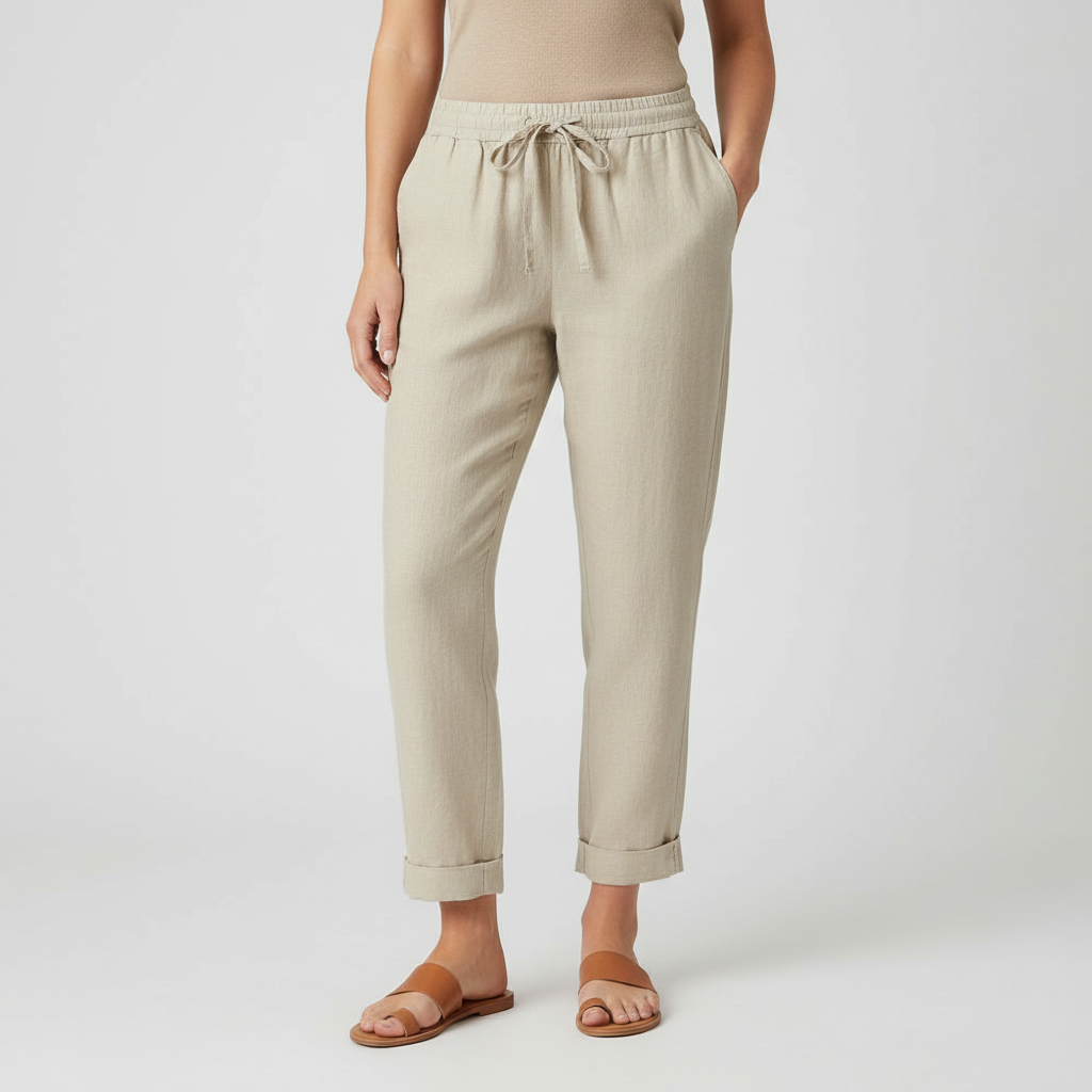 Yvonne | Lightweight breathable linen trousers