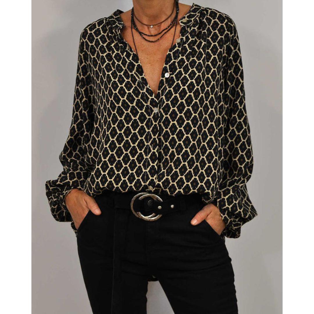 Yvonne | Loose fit blouse with V-neck