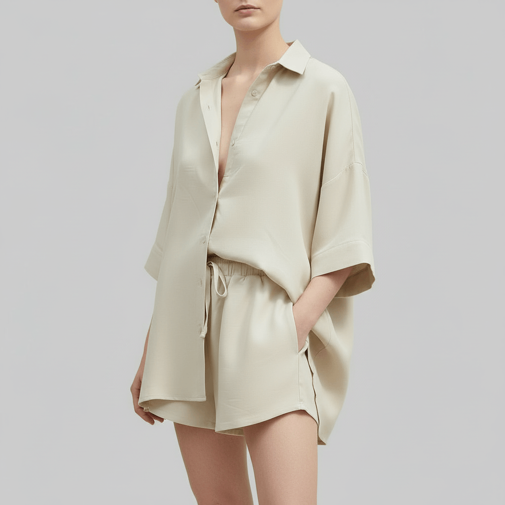 Yvonne | Loose linen summer two-piece set