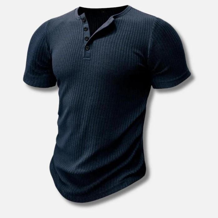 Yvonne | Muscle fit Henley shirt