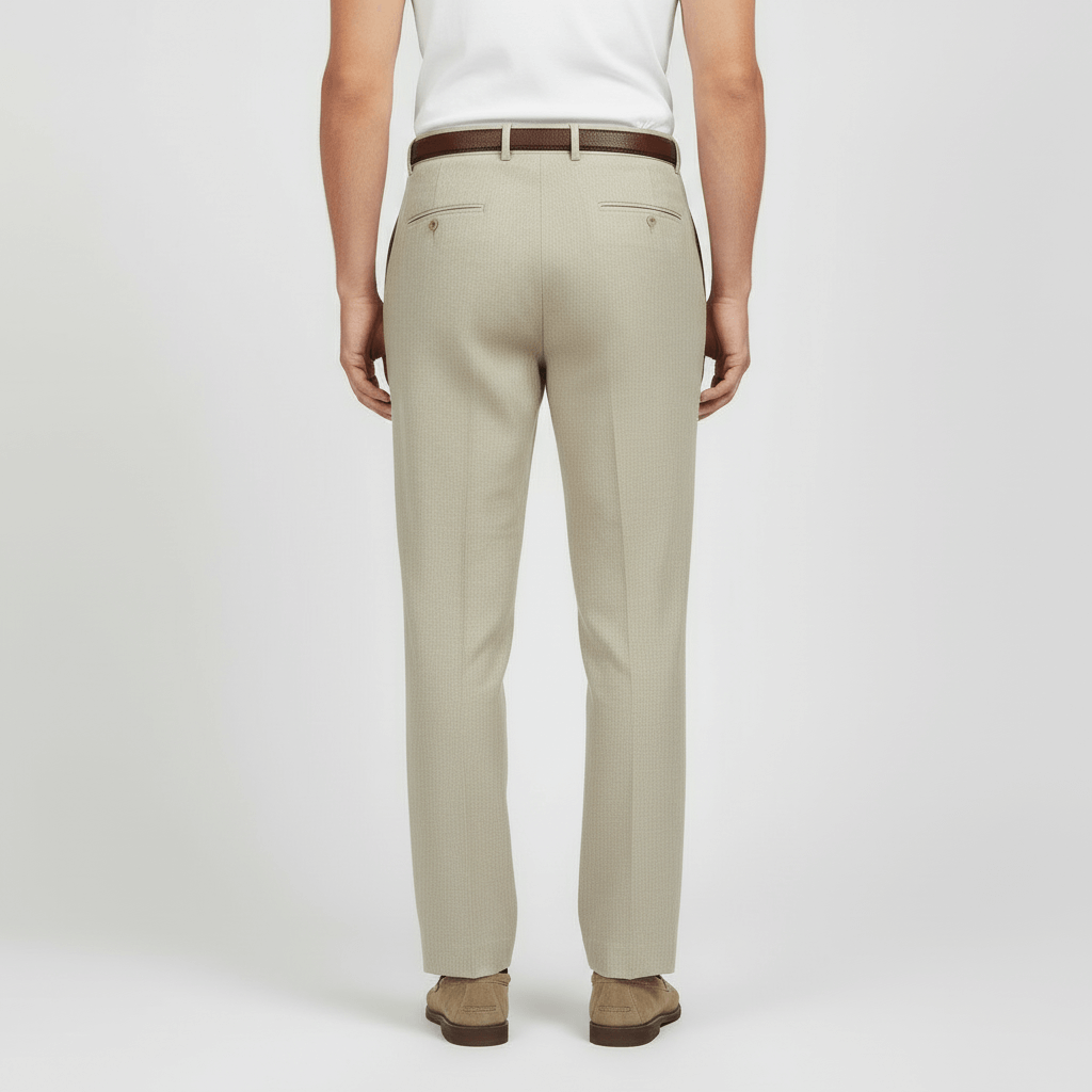 Yvonne | Pleated linen blend trousers