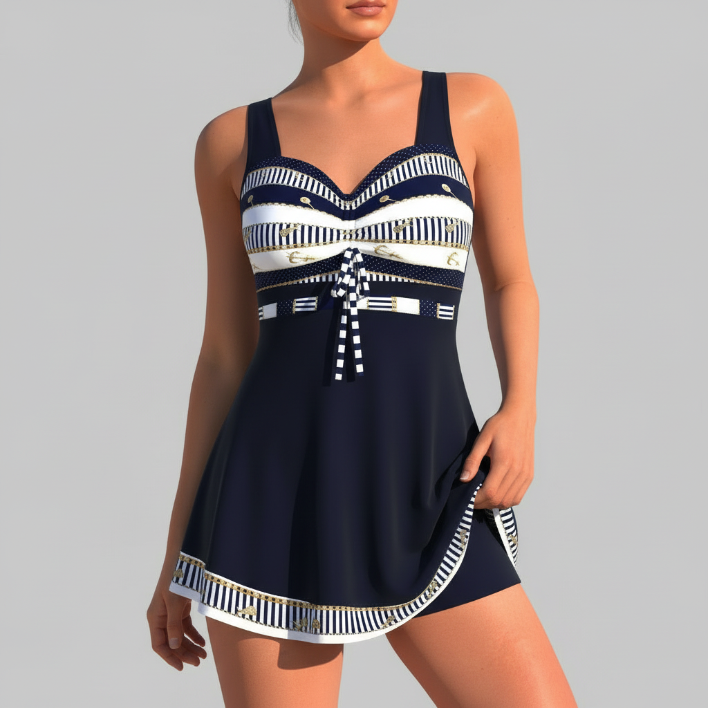 Yvonne | Quick-drying one-piece swimsuit with sweetheart neckline