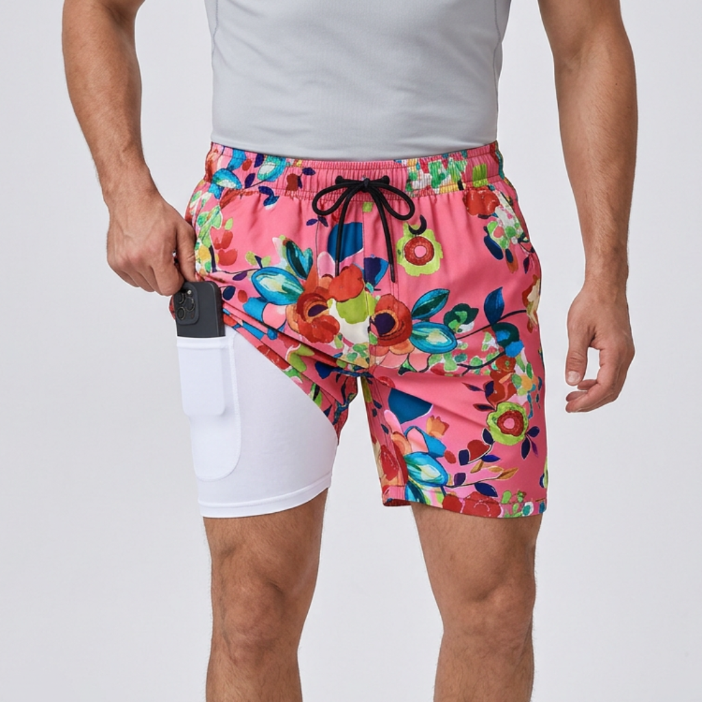 Yvonne | Quick-drying swim shorts with compression layer