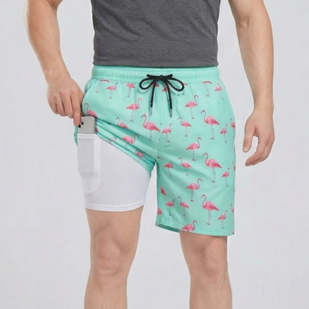 Yvonne | Quick-drying swim shorts with compression layer
