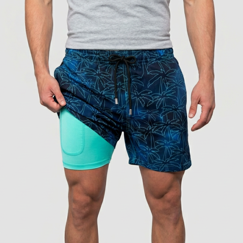 Yvonne | Quick-drying swim shorts with compression layer