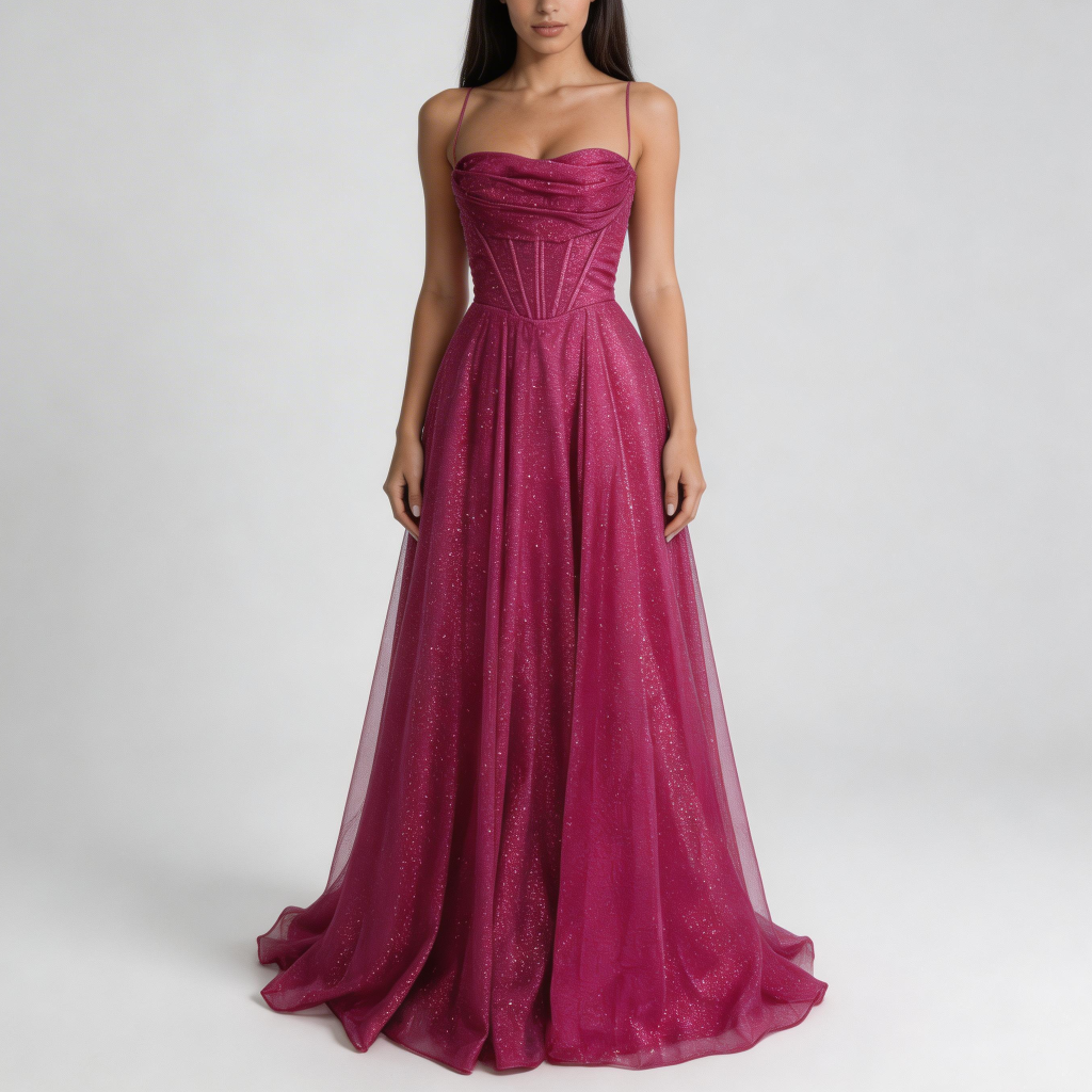 Yvonne | Satin maxi dress with open back