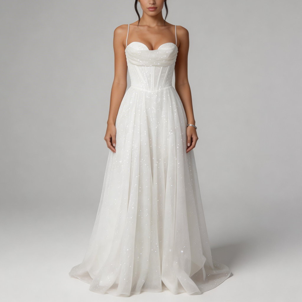Yvonne | Satin maxi dress with open back