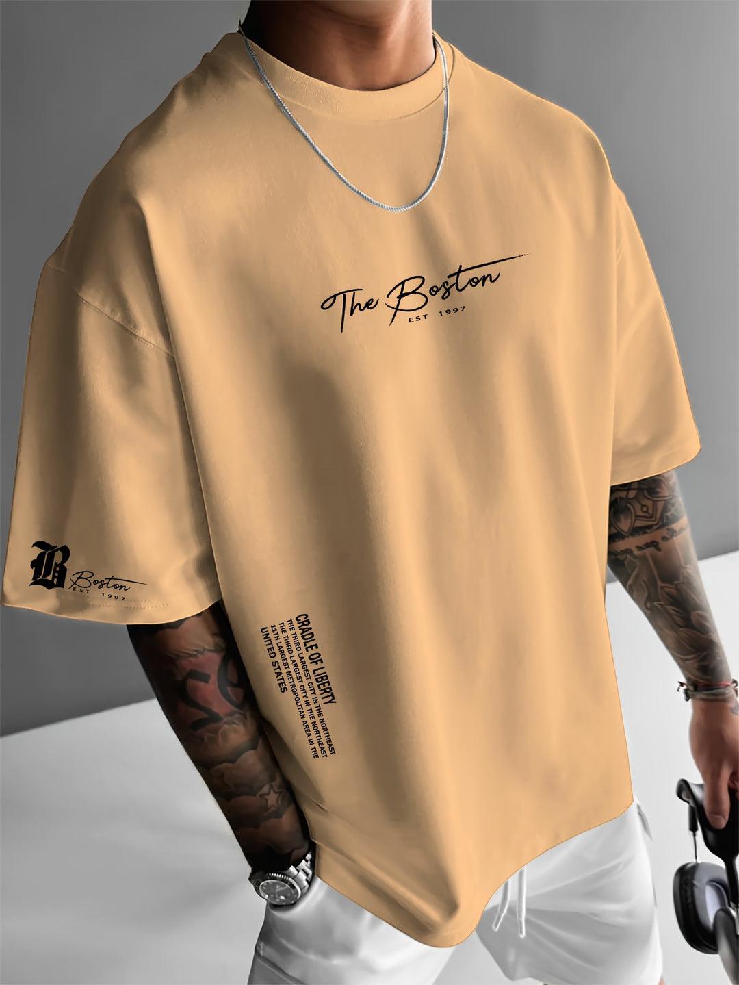 Yvonne | Slogan print loose fit shirt