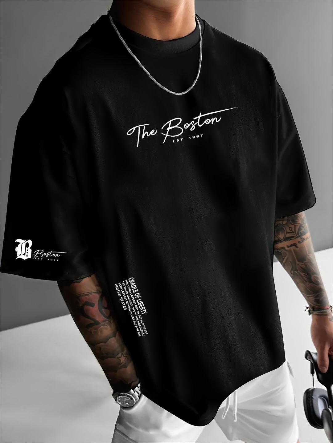 Yvonne | Slogan print loose fit shirt