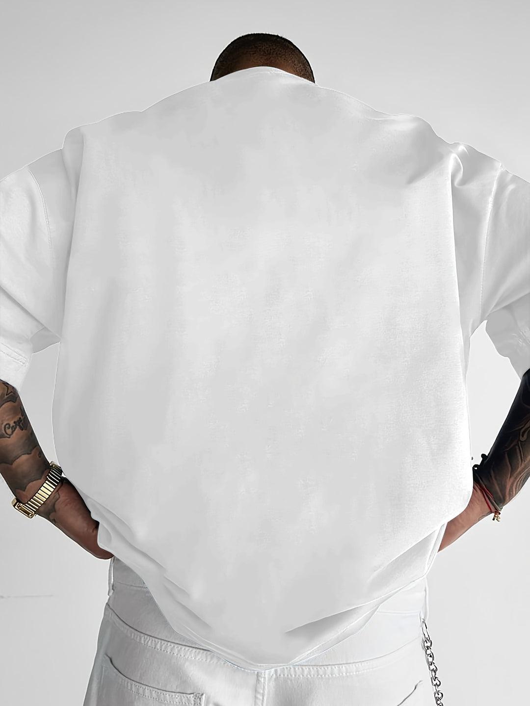 Yvonne | Slogan print loose fit shirt