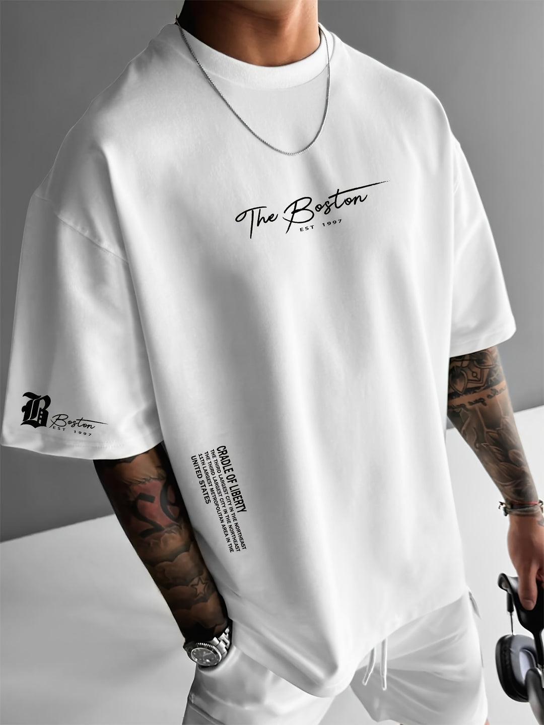 Yvonne | Slogan print loose fit shirt