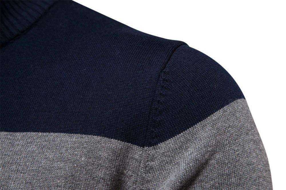 Yvonne | Smooth knit texture, soft fiber blend half-zip sweater