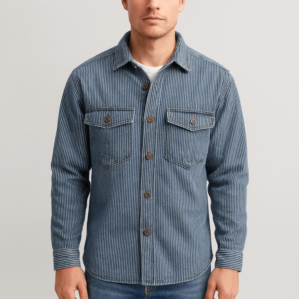 Yvonne | Striped denim jacket