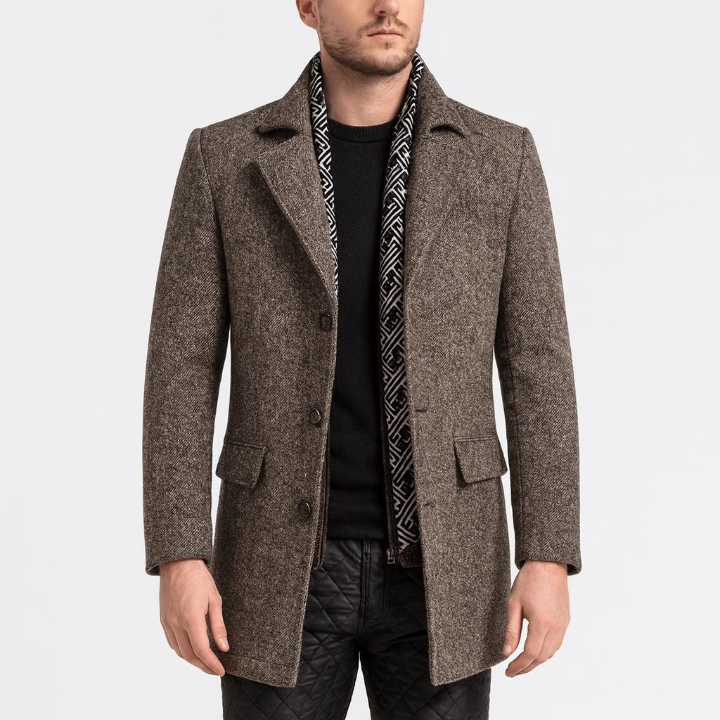 Yvonne | Tailored fit winter woolen coat