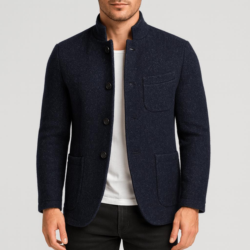 Yvonne | Versatile high collar woolen coat