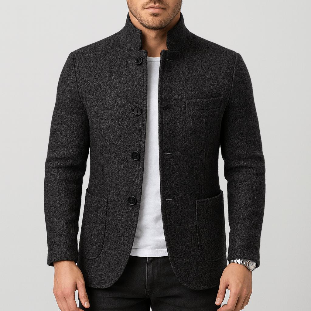 Yvonne | Versatile high collar woolen coat