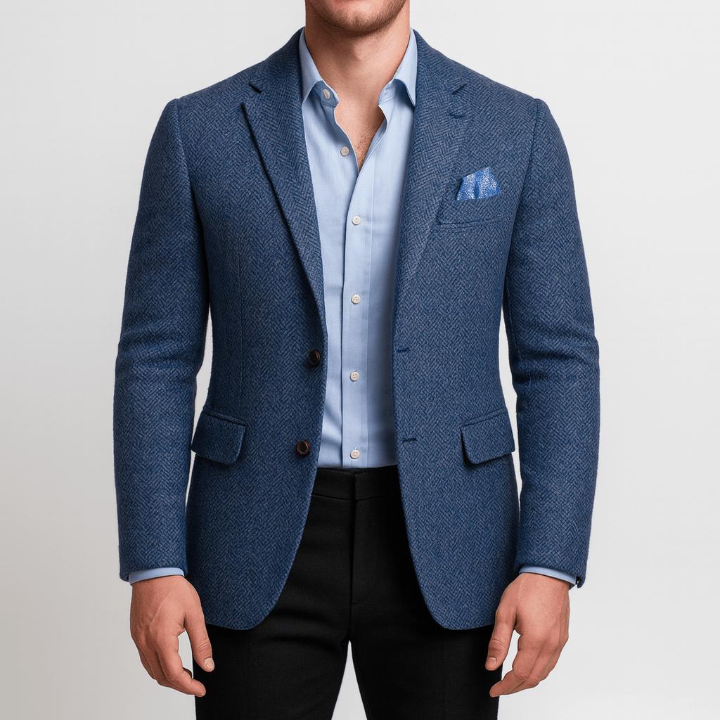 Yvonne | Vintage Herringbone woolen coat