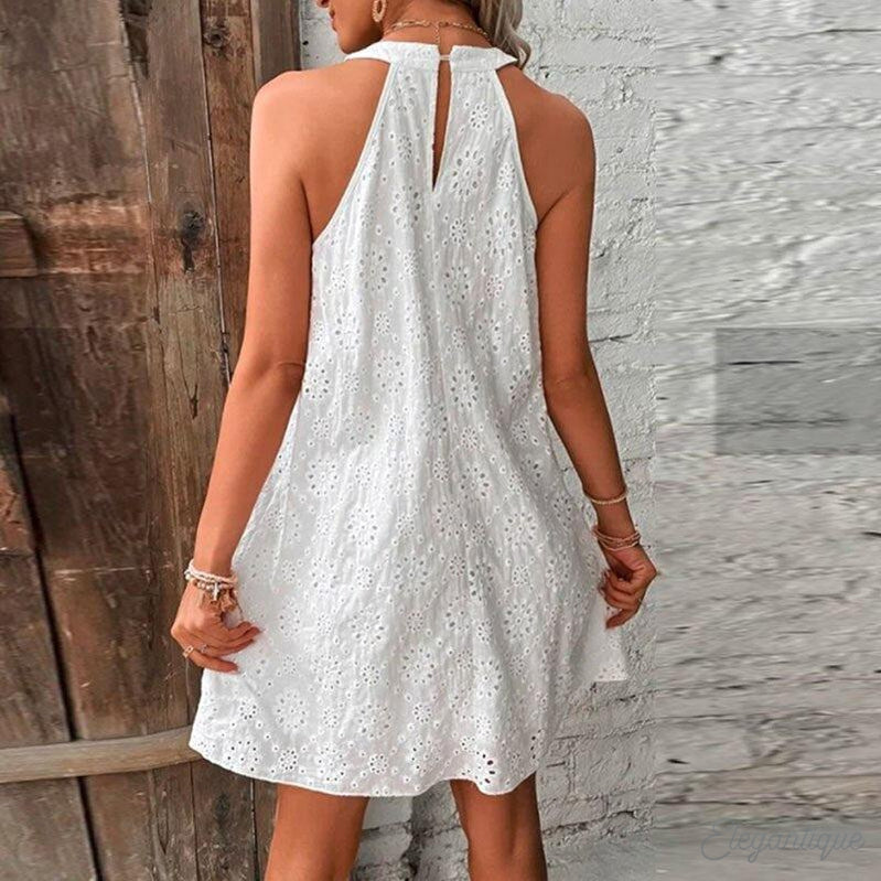 Robe mini dos nu élégante pour femme - Parfaite pour les occasions estivales