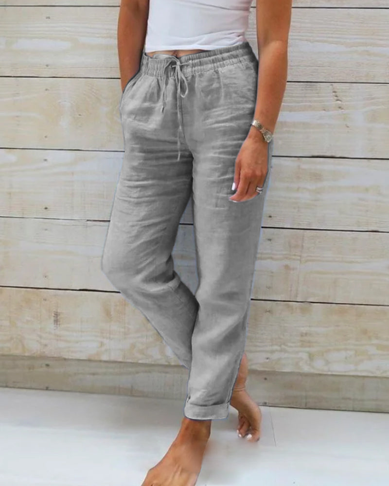 Alexie - Pantalon confort et lin