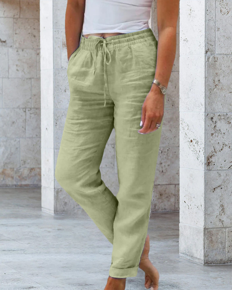 Alexie - Pantalon confort et lin