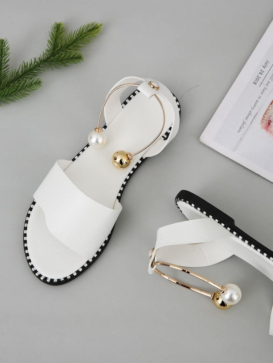 Sandales plates transparentes en gelée - Confortables pour femmes