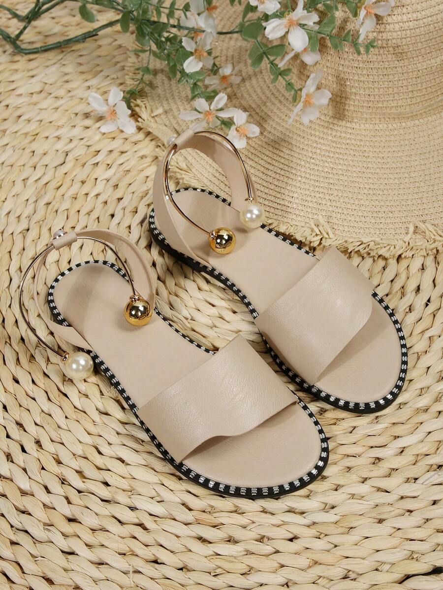 Sandales plates transparentes en gelée - Confortables pour femmes