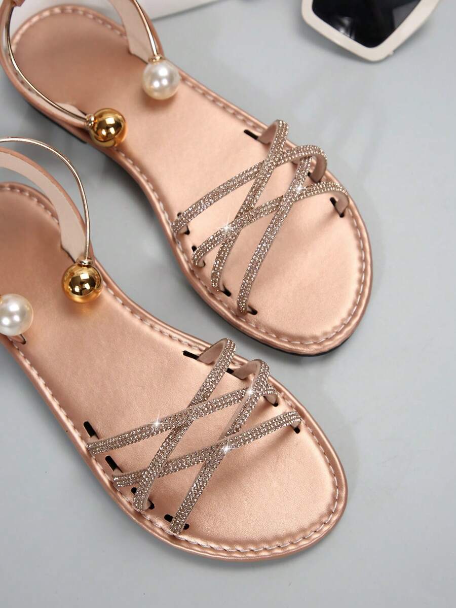 Sandales plates transparentes en gelée - Confortables pour femmes