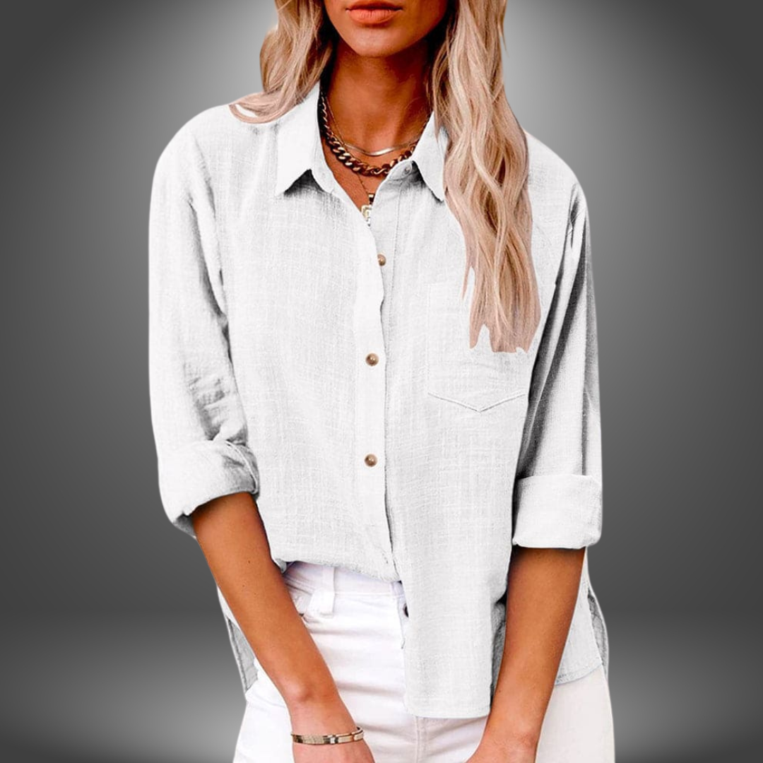 Blouse en lin premium – Chemise légère et respirante pour femmes